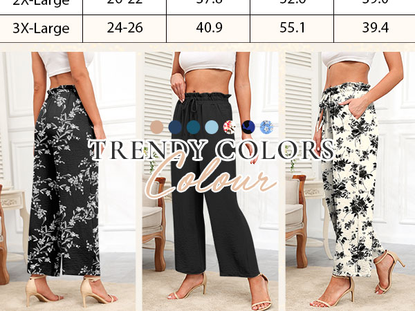 Pants Wide Leg Palazzo Loose High Waist Lounge Pants