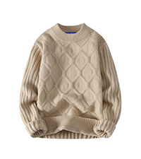 Net Jacquard Sweater