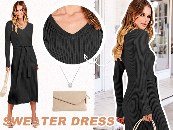 ANRABESS Women''s Sweater Dress