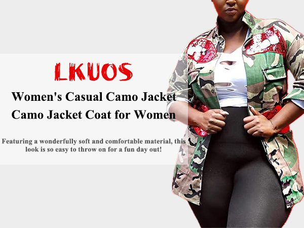 Women''s Casual Camo Jackets