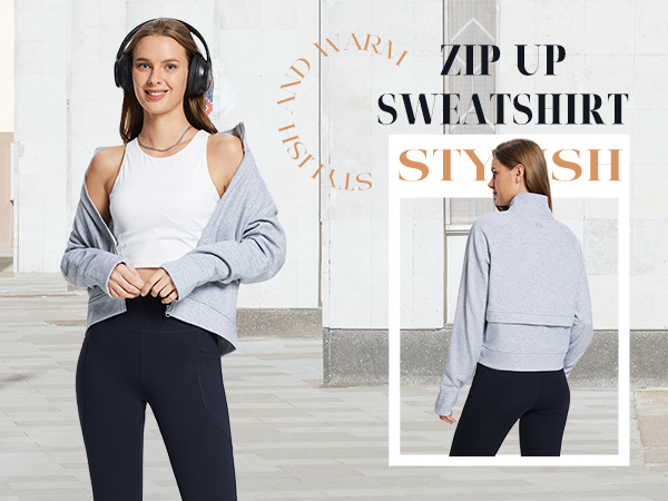 zip up sweatshirt