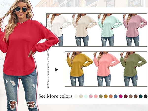 solid color sweater for women