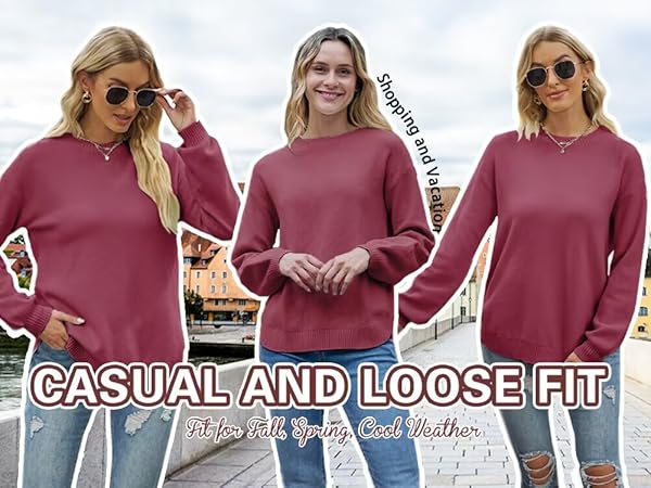 womens casual pullover sweater