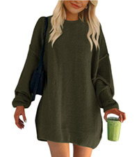 christmas sweaters for women Crew Neck womens sweaters autumn fall fashion Casual sweater dress