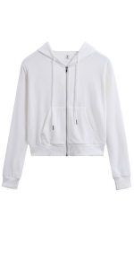 cropped zip up hoodies