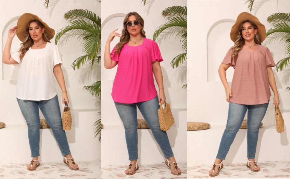 Women Plus-Size Summer Tops