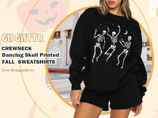 skeleton sweatshirt women