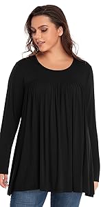 plus size swing tops for women