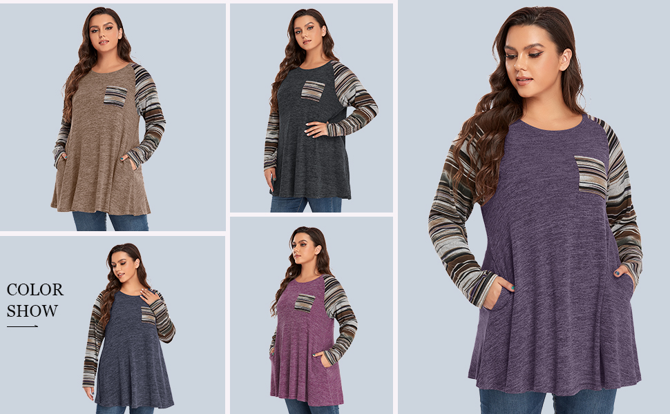 plus size tunic tops for women