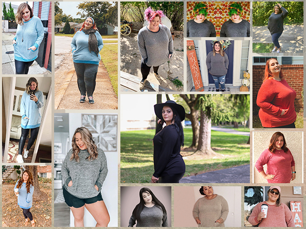 womens plus size tunic sweatshirts