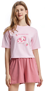 Strawberry Cow Pajamas