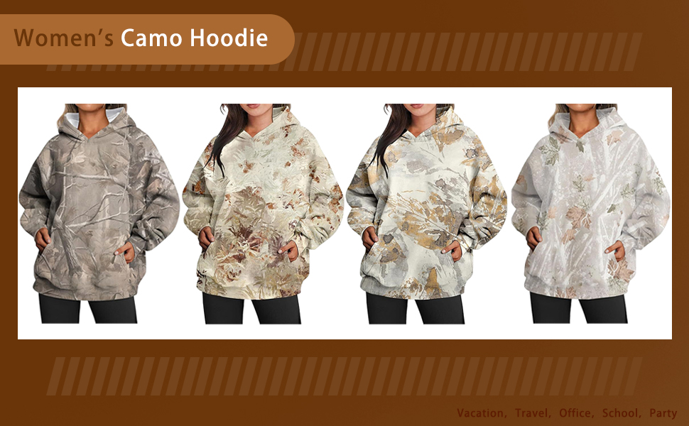 Womens Camo Hoodie