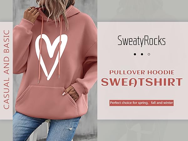 Long Sleeve Pullover Hoodie Sweatshirt Tops