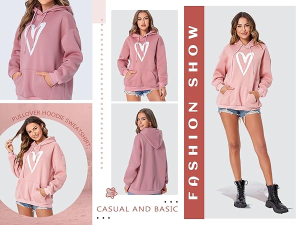 Long Sleeve Pullover Hoodie Sweatshirt Tops