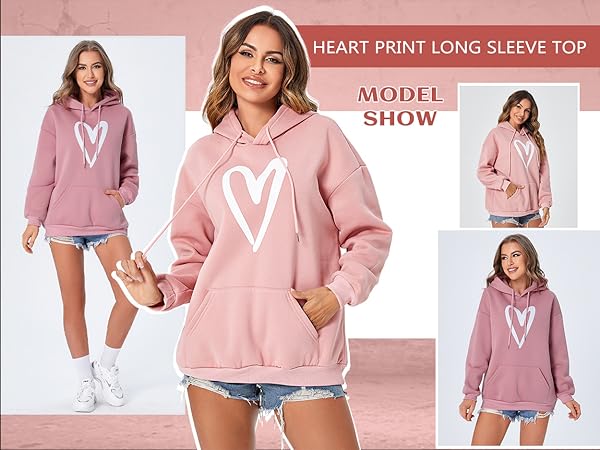 Long Sleeve Pullover Hoodie Sweatshirt Tops