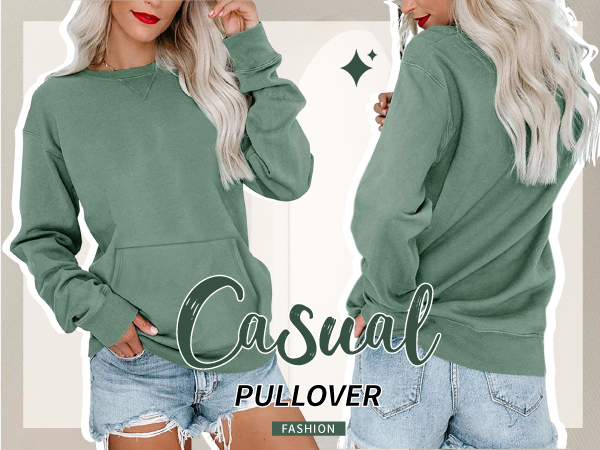 Crewneck Sweatshirt with Pocket