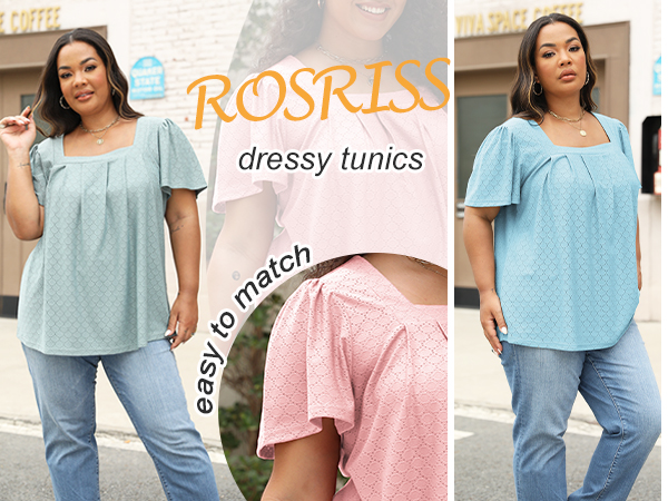 Plus size blouses for women