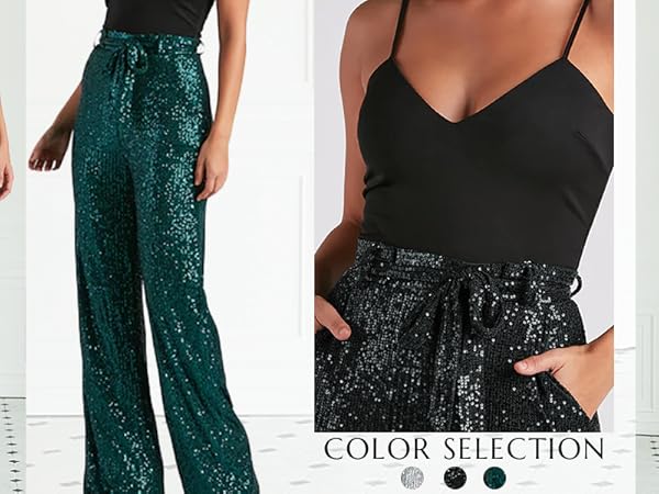 Women&#39;s Sequin Sparkly Pants