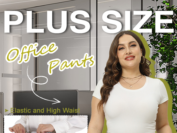 plus size work pants