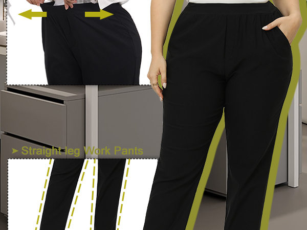 plus size work pants