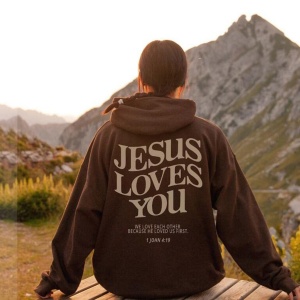 Jesus Loves You Hoodie Christian Sweatshirt