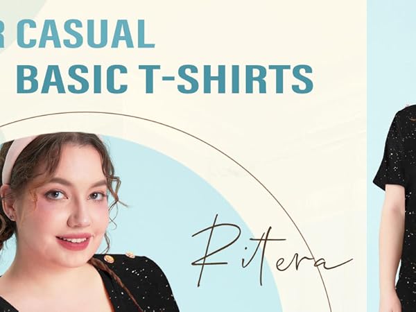 ritera plus size tops shirts tshirts for women ladies, women''s tops, tees & blouses