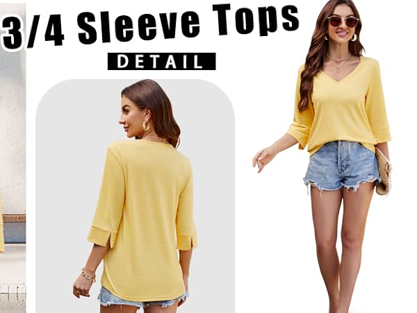 basic t shirts for women v neck