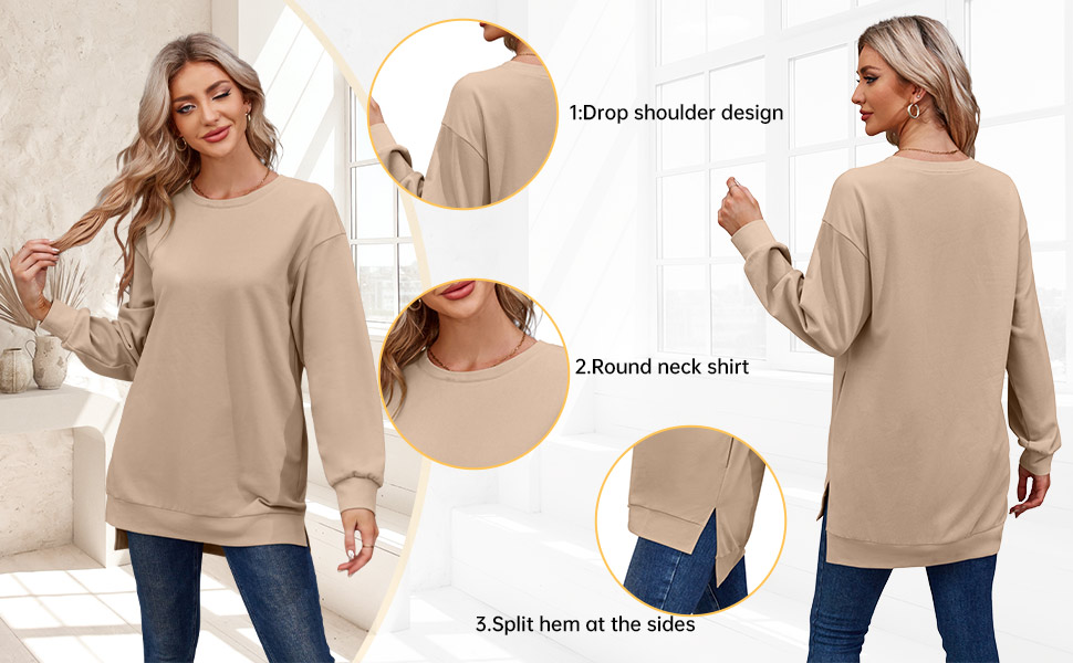 Casual Round Neck Shirt with Pockets