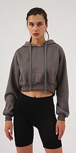 cropped hoodie