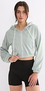 cropped hoodie