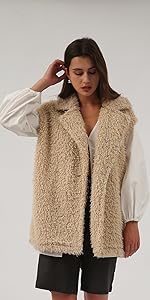 faux fur vest