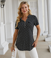 polka dot tops for women