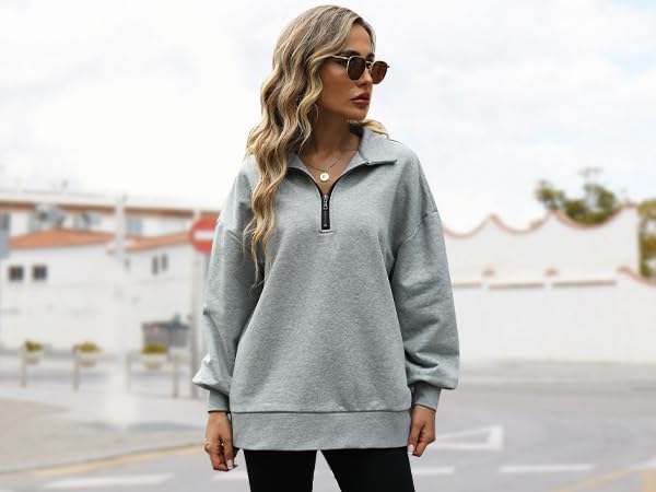 Quarter zip pullover women