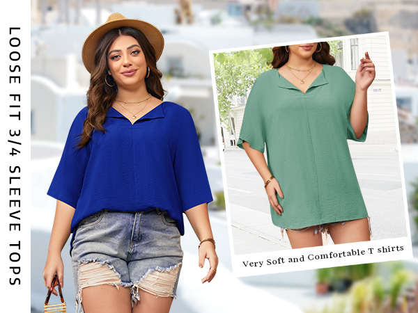 Soft Loose Shirts Summer Casual Tops