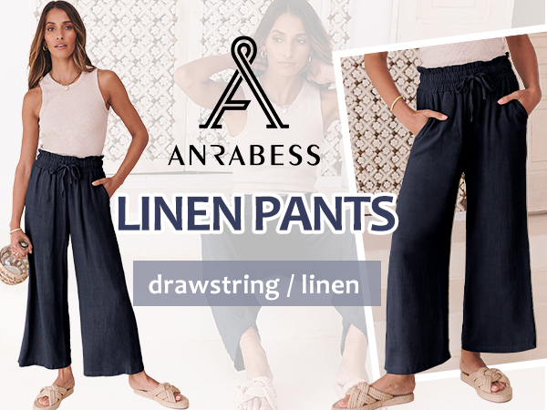 Linen Summer Palazzo Pants