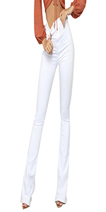 white bell bottom jeans for women