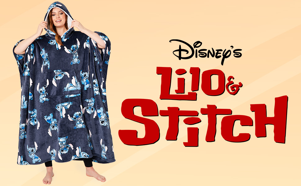 Disney Stitch Blanket Hoodie for Women 