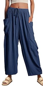 Women linen harem pants