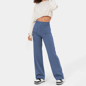 Women''s Casual High Waist Stretch Pants