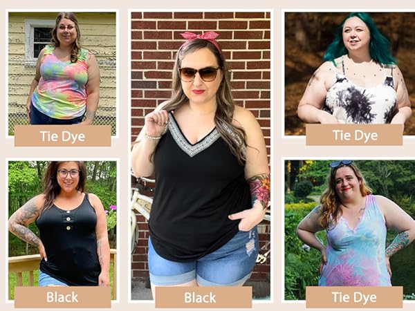 PLUS SIZE SLEEVELESS TOP