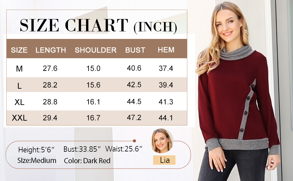 Y21DT07 size chart