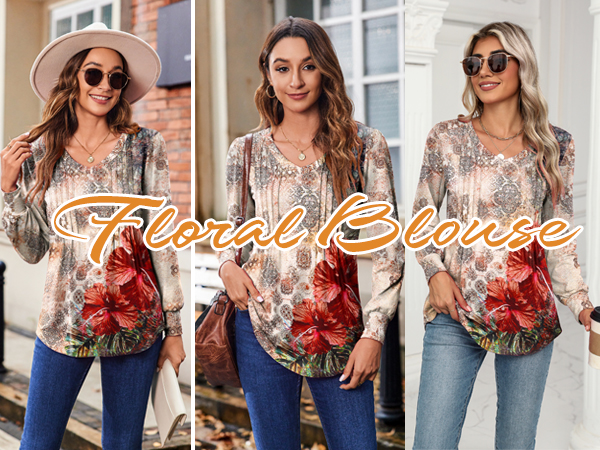 boho floral fall shirts