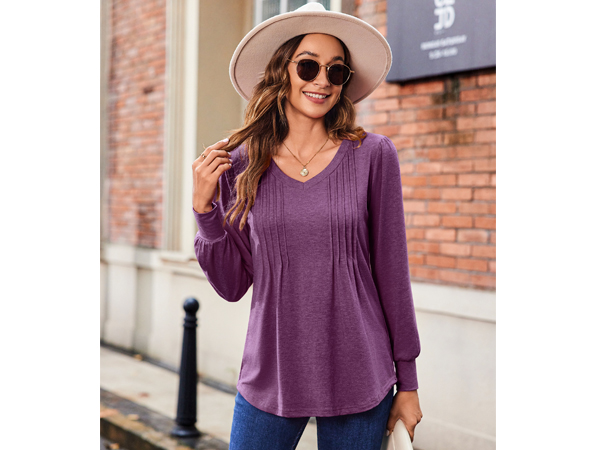 long sleeve fall tunic tops