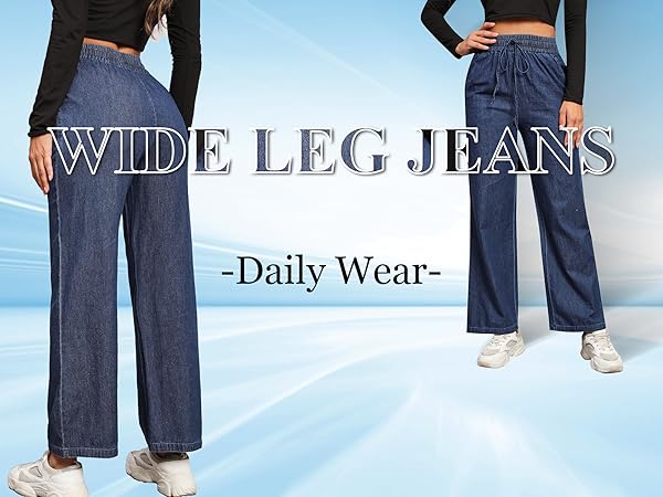 wide leg jeans