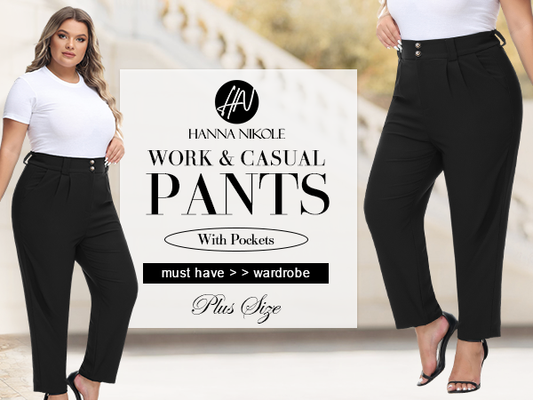 plus size work pants for women