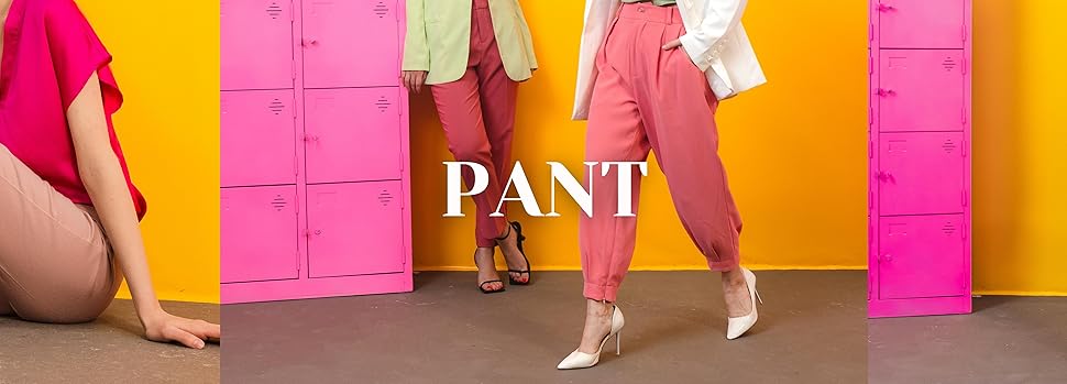 pants womens high work waisted casual business slacks trousers office trendy