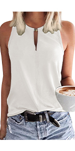 women''s dressy tunic top for women crew neck round neck cap sleeve basic summer spring casual