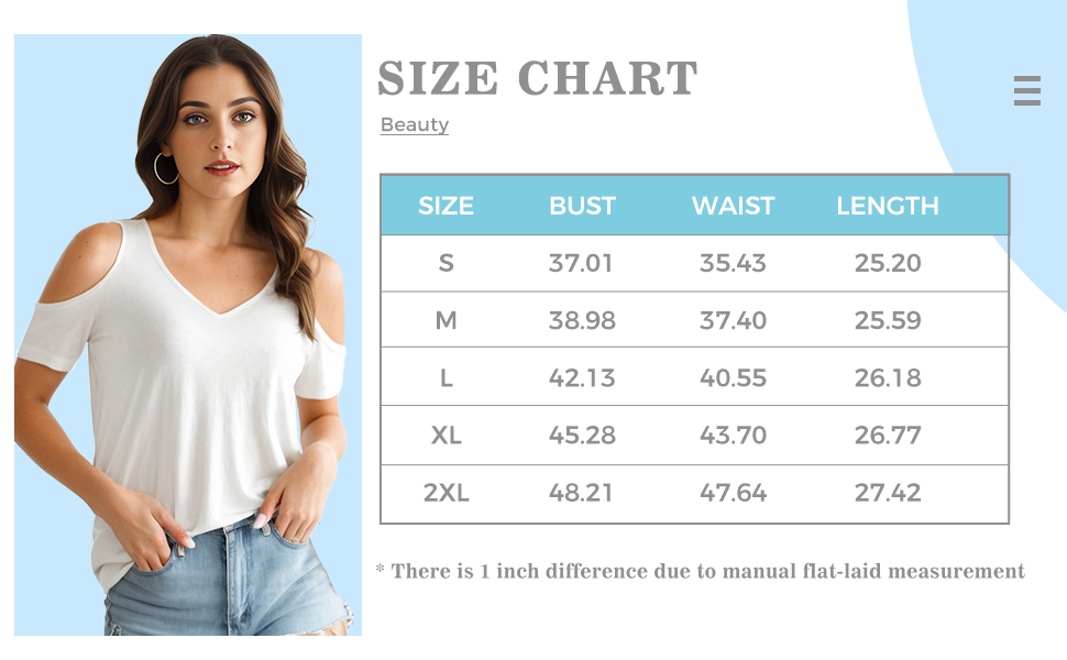 Spring / Summer Short Sleeve Cold Shoulder Tops Dressy Casual