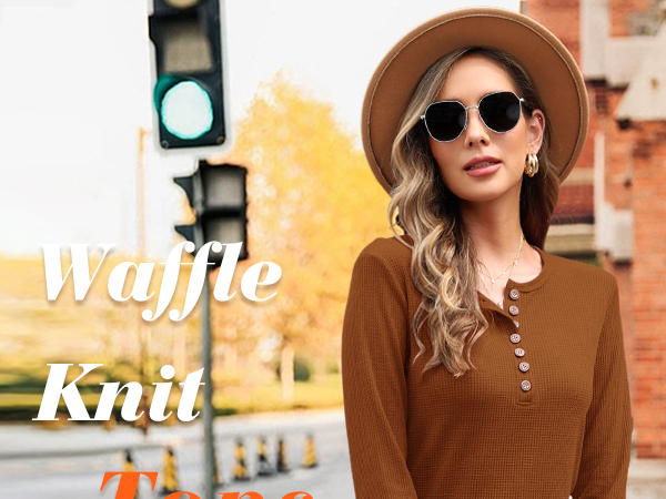 Waffle Knit Tops