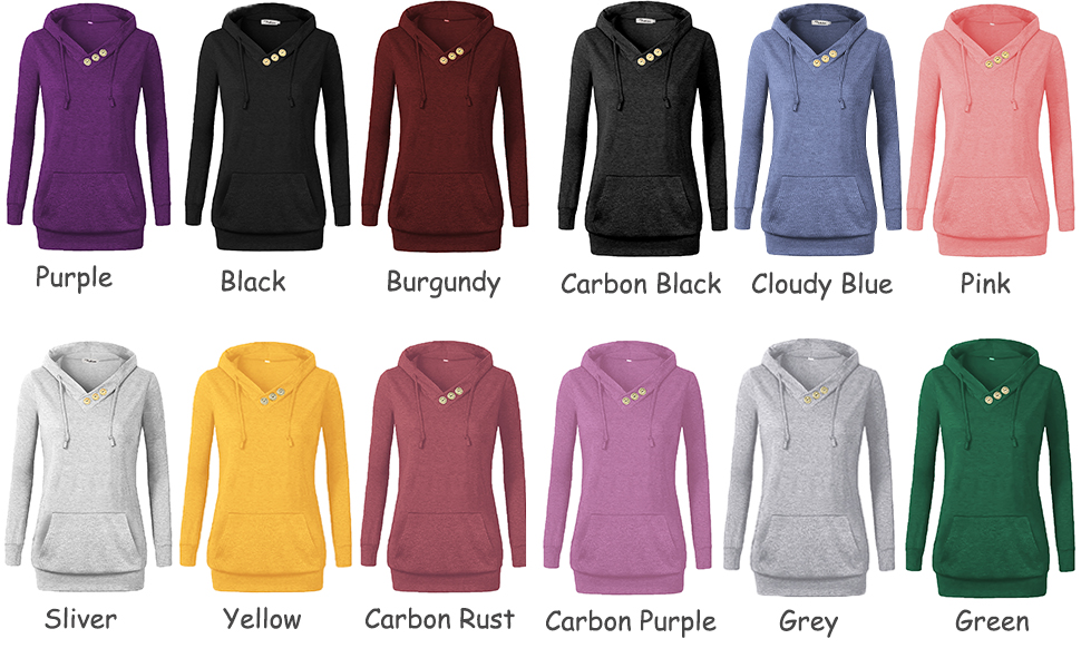 Women''s Sweatshirts Pockets Hoodies 